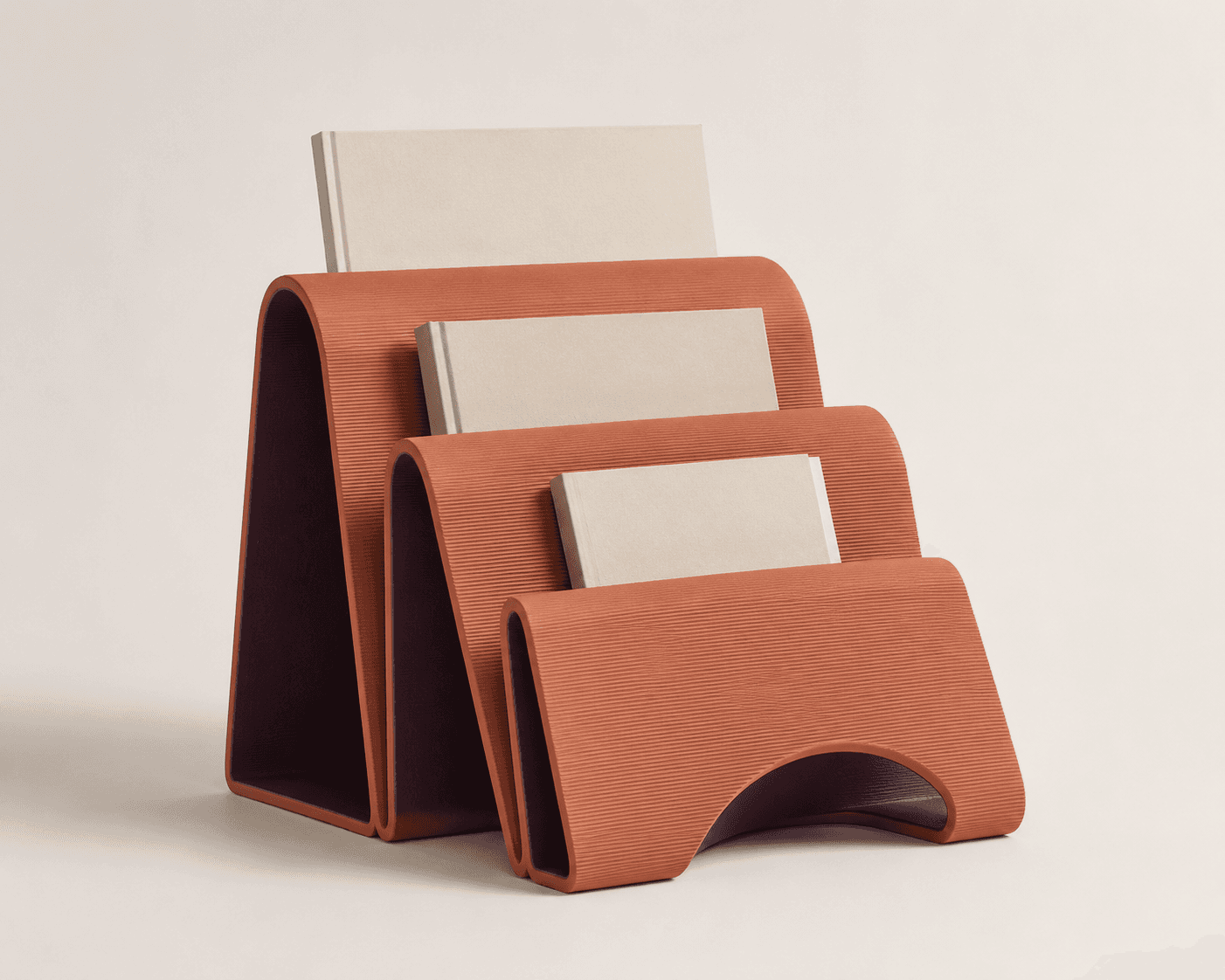 Journal Stand in Terracotta / plum