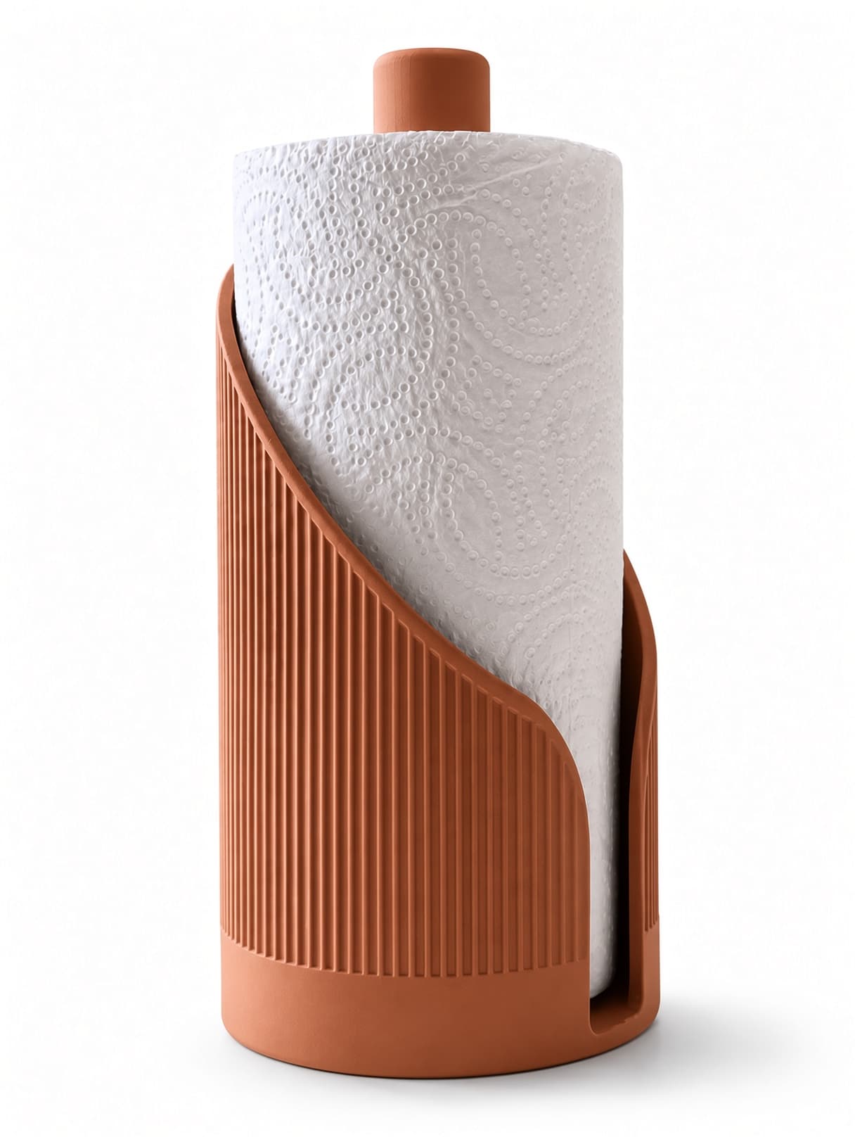 Flute Towel in Terracotta